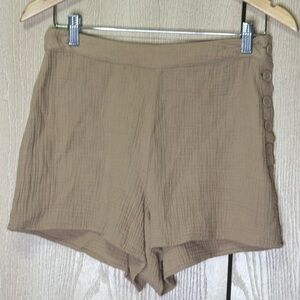 Sundays James High Waist Tan Women Shorts